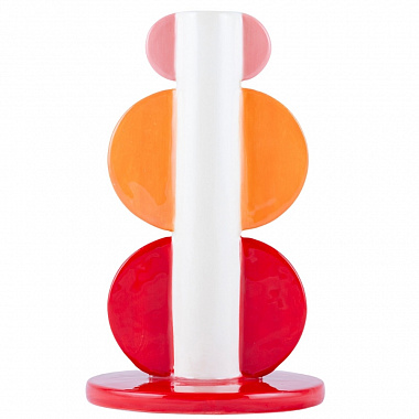 картинка Подсвечник Лоренцо, Любовь к цвету, 20,5 см, оранжевый/красный от магазина Одежда+