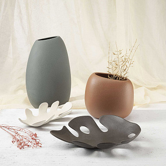Изображение товара Блюдо Hello Nature, 33x25 см, серо-коричневое