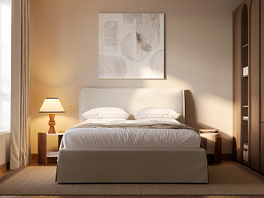 Кровать Serene, 164х220х110 см, бежевая, анонс элемента