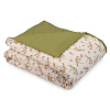 Изображение товара Комплект постельного белья из сатина оливкового цвета с принтом "Степное цветение" из коллекции Prairie, 200х220 см