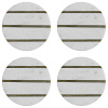 Изображение товара Набор из 4 подставок из мрамора Elements D 10 см