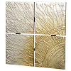 Изображение товара Панно на стену квадратное Восход солнца, золото/серебро