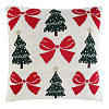 Изображение товара Подушка вязаная с новогодним рисунком Christmas Bows из коллекции New Year Essential, 45x45 см
