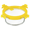 Изображение товара Контейнер для запекания и хранения круглый с крышкой, 400 мл, желтый