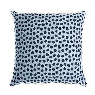 Изображение товара Чехол для подушки из хлопка с принтом Funky dots, серо-голубой Cuts&Pieces, 45х45 см