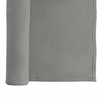 Изображение товара Дорожка на стол из умягченного льна серого цвета Essential, 45х150 см