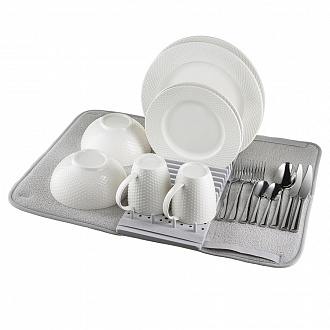 Изображение товара Коврик для сушки посуды Bris, серый