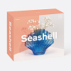 Изображение товара Ваза для цветов Seashell, 18,5 см, голубая