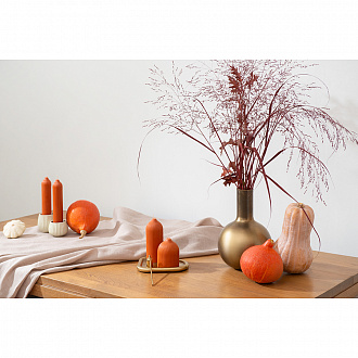 Изображение товара Свеча декоративная оранжевого цвета из коллекции Edge, 25,5см