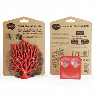 Изображение товара Держатель для мочалок Coral Sponge, красный