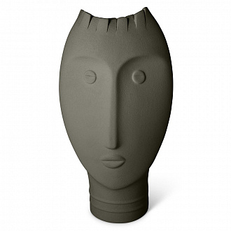 Ваза Moai, 33 см, темно-серая