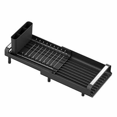 картинка Сушилка для посуды Atle раздвижная малая, черная от магазина Одежда+