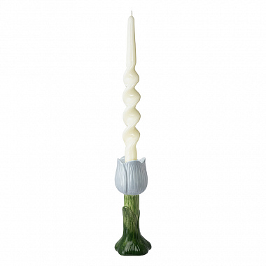 картинка Подсвечник Floret голубого цвета из коллекции Blossom, 20 см от магазина Одежда+