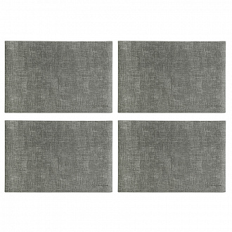 Набор из 4-х сервировочных салфеток Leanera, 30х45 см, серые
