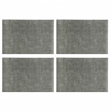 Набор из 4-х сервировочных салфеток Leanera, 30х45 см, серые, анонс элемента
