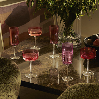 картинка Набор бокалов для шампанского и коктейлей Gems, 230 мл, 4 шт. от магазина Одежда+