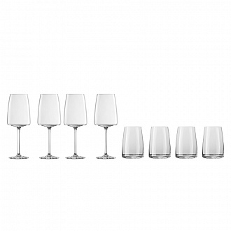 Изображение товара Набор бокалов для вина и стаканов для воды Vivid Senses