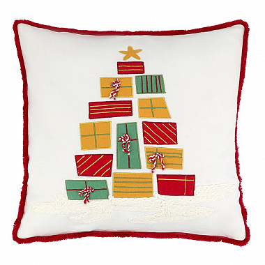 Чехол на подушку Gifts season из коллекции New Year Essential, 45х45 см, анонс элемента
