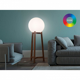Изображение товара Светильник на деревянной подставке Wood_B, Ø48,5х135 см, E27, RGBW