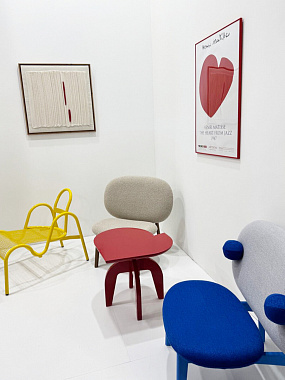 Столик кофейный Матисс, 56х51 см, красный матовый, анонс элемента