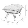 Изображение товара Подставка для ног Lazy Sack, светло-серая