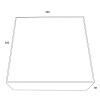 Изображение товара Светильник потолочный Ceiling & Wall, Zon, 30х30х5,8 см, белый
