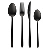 Изображение товара Набор столовых приборов Pure, черные матовые, 16 пред.