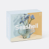 Изображение товара Ваза для цветов Seashell, 20 см, голубая