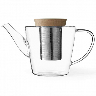Изображение товара Чайник заварочный с ситечком Viva Scandinavia, Infusion, 1 л, прозрачный/коричневый
