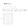 Изображение товара Кровать Tulip 318, 185х229х90 см, береза венге