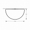 Изображение товара Светильник настенный Semisphere_S, Ø78х45 см, E27, LED, RGBW