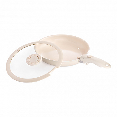 картинка Сковорода с крышкой и съемной ручкой Smart Ceramic, Ø26 см от магазина Одежда+