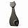 Фигура декоративная Mandolin Cats, 13х8х34 см, темно-серая