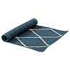 Изображение товара Ковер из джута темно-синего цвета с геометрическим рисунком из коллекции Ethnic, 70х160 см