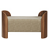 Изображение товара Банкетка Lagom 2, 120х51х60 см, орех/светло-бежевый