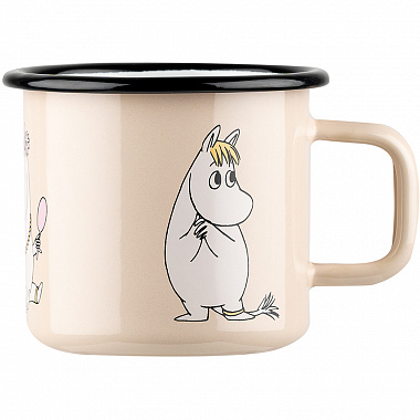 картинка Кружка эмалированная Moomin Retro, Фрекен Снорк, 370 мл, бежевая от магазина Одежда+