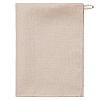Изображение товара Набор из двух вафельных полотенец изо льна бежевого цвета из коллекции Essential, 50х70 см