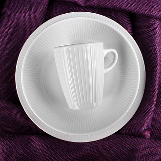 Изображение товара Тарелка суповая Plisse, Ø23 см, белая