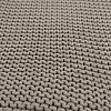 Изображение товара Плед жемчужной вязки серого цвета Essential, 180х220 см
