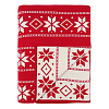 Изображение товара Плед из хлопка с новогодним рисунком Frostwork из коллекции New Year Essential, 130x180 см