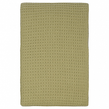 Плед из шерсти травянисто-зеленого цвета из коллекции Essential, 130х180 см, анонс элемента