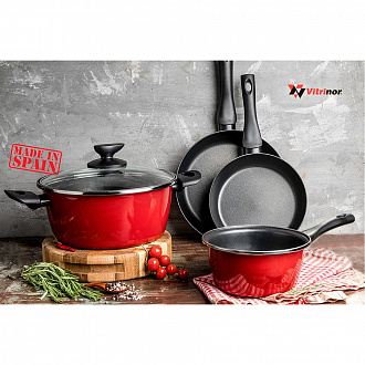 Изображение товара Кастрюля низкая с крышкой V Poivre Rouge, Ø24 см, 2 л