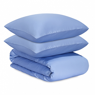 Комплект постельного белья из премиального сатина сиреневого цвета из коллекции Essential, 200х220 см, анонс элемента