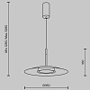 Изображение товара Светильник подвесной Modern, El, Ø35х328 см, черный