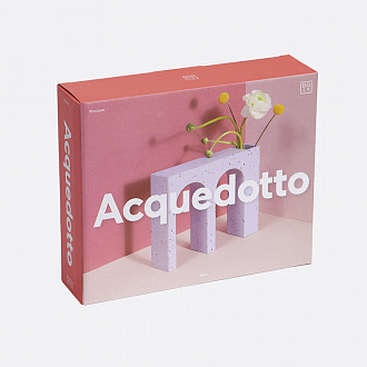 Изображение товара Ваза для цветов двойная Acquedotto, 22 см, лиловая