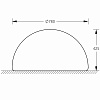 Изображение товара Светильник ландшафтный Semisphere_G, Ø78х42,5 см, LED, 3000K