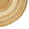 Изображение товара Ковер из джута круглый с вставками белого цвета из коллекции Ethnic, 120см