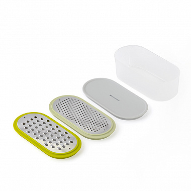 картинка Терка с контейнером и крышкой Smart Helper, 20х10х9,5 см от магазина Одежда+