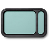 Изображение товара Ячейка для шкатулки Basic E45, 19,8х31,8x4,5 см, ясень черный матовый/нежно-голубая