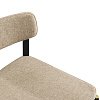 Изображение товара Набор из 2 полубарных стульев Aska, рогожка, черный/бежевый